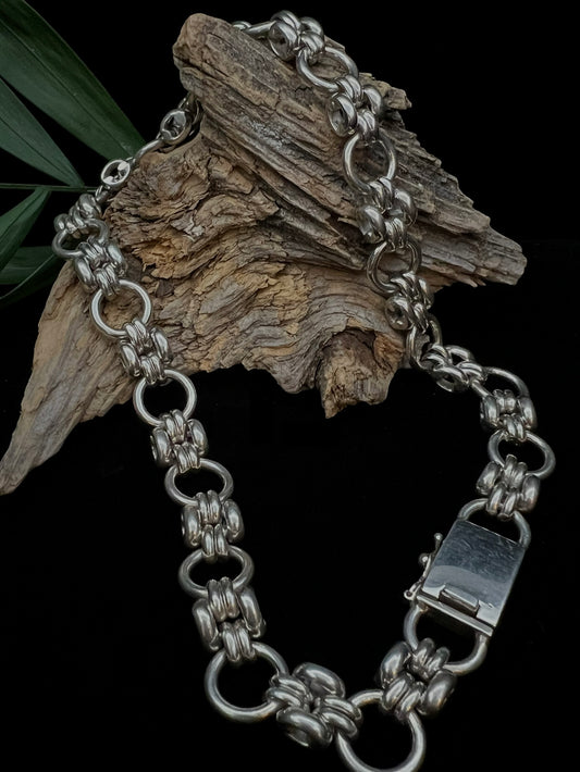 Sterling Silver Panther Link Chain