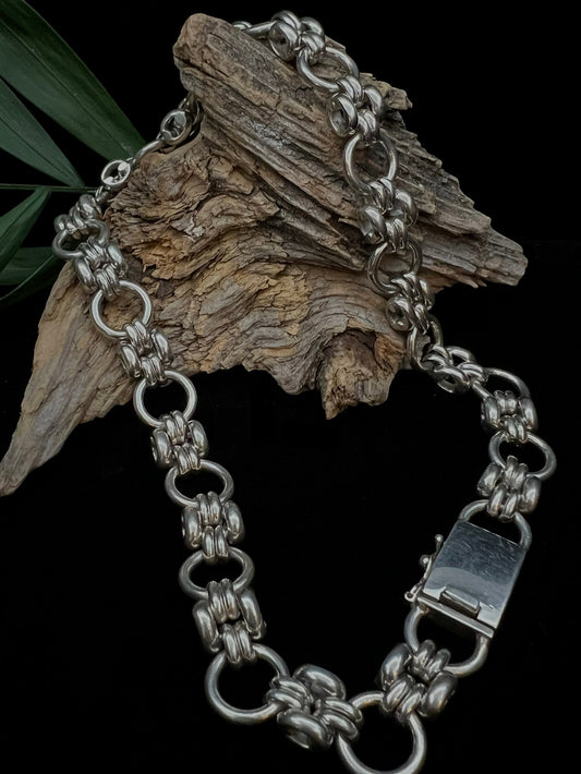 Sterling Silver Panther Link Chain