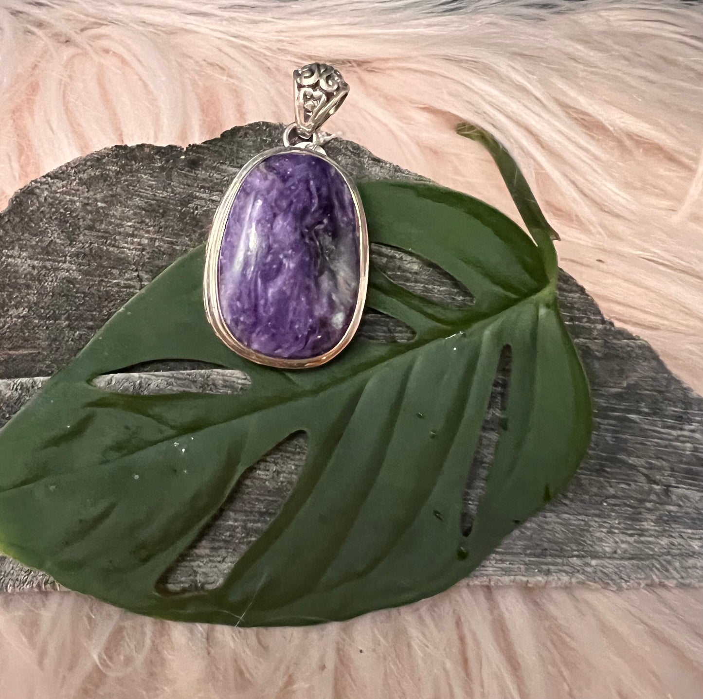 Large Charoite Pendant