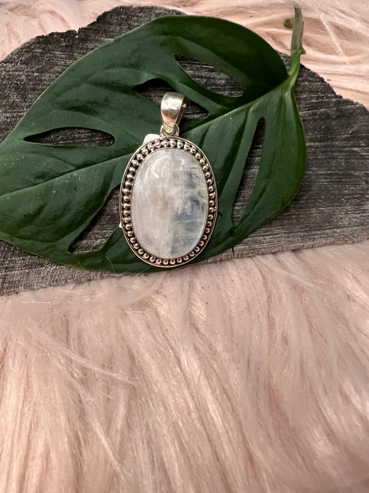 Oval Moonstone Pendant