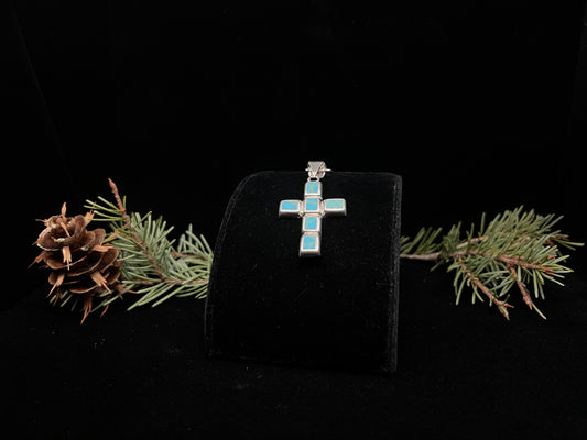 Turquoise Cross Necklace