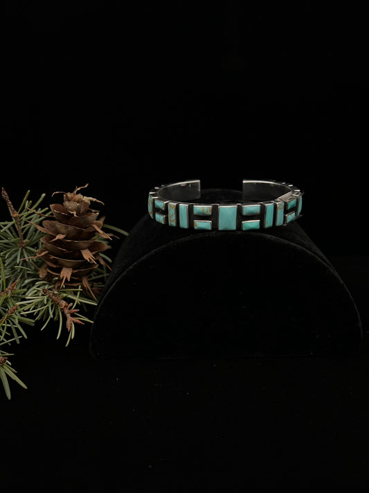 Turquoise Mosaic Cuff Bracelet