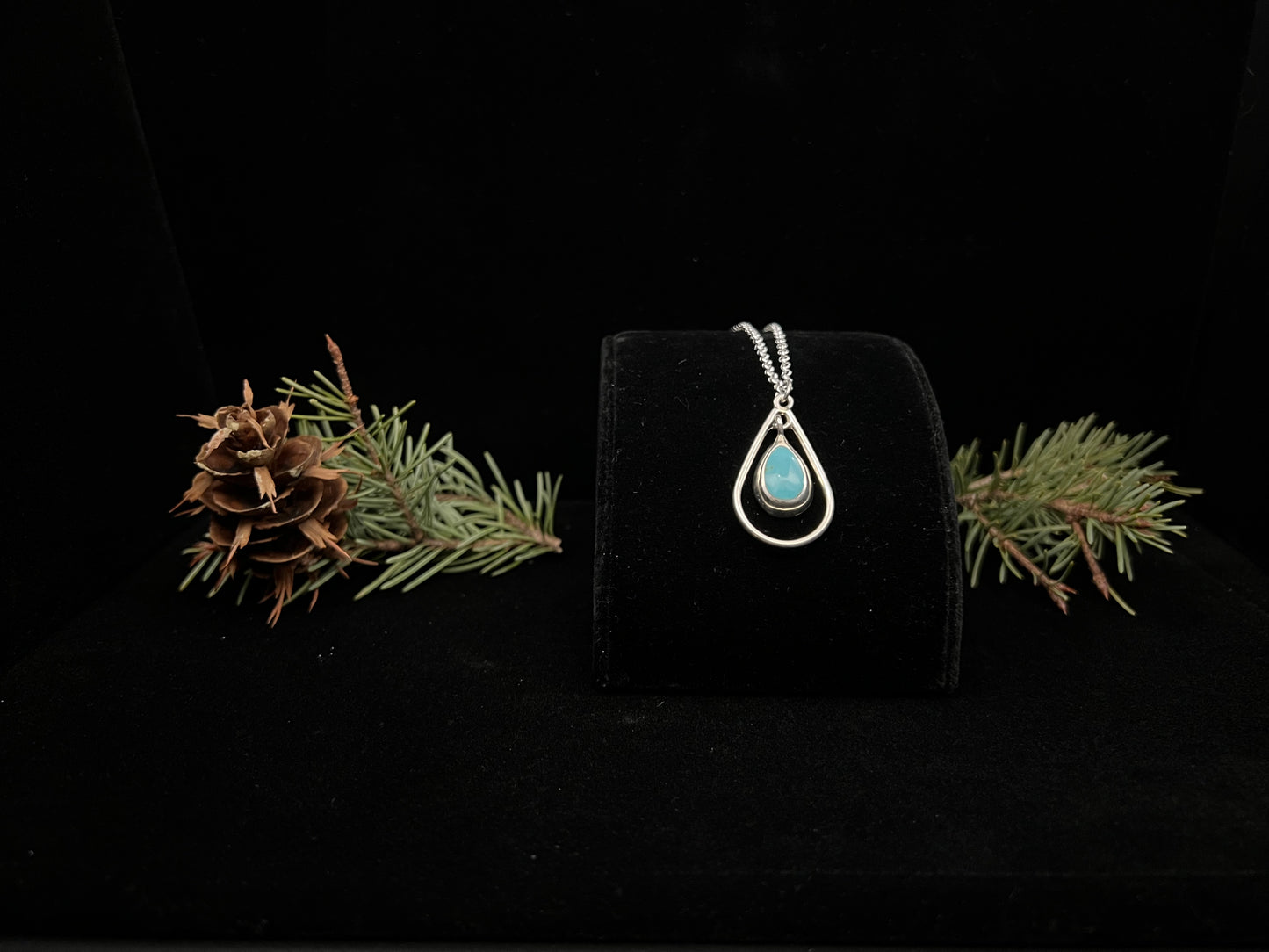 Turquoise Teardrop Necklace