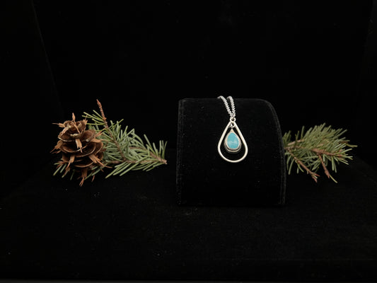 Turquoise Teardrop Necklace